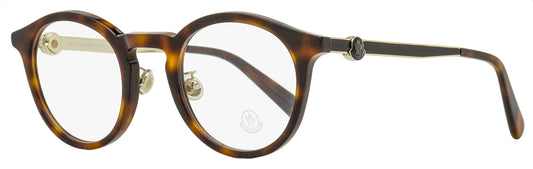 Moncler Round Eyeglasses ML5175H 052 Dark Havana 49mm