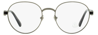 Moncler Round Eyeglasses ML5179 008 Gunmetal/Gray 51mm