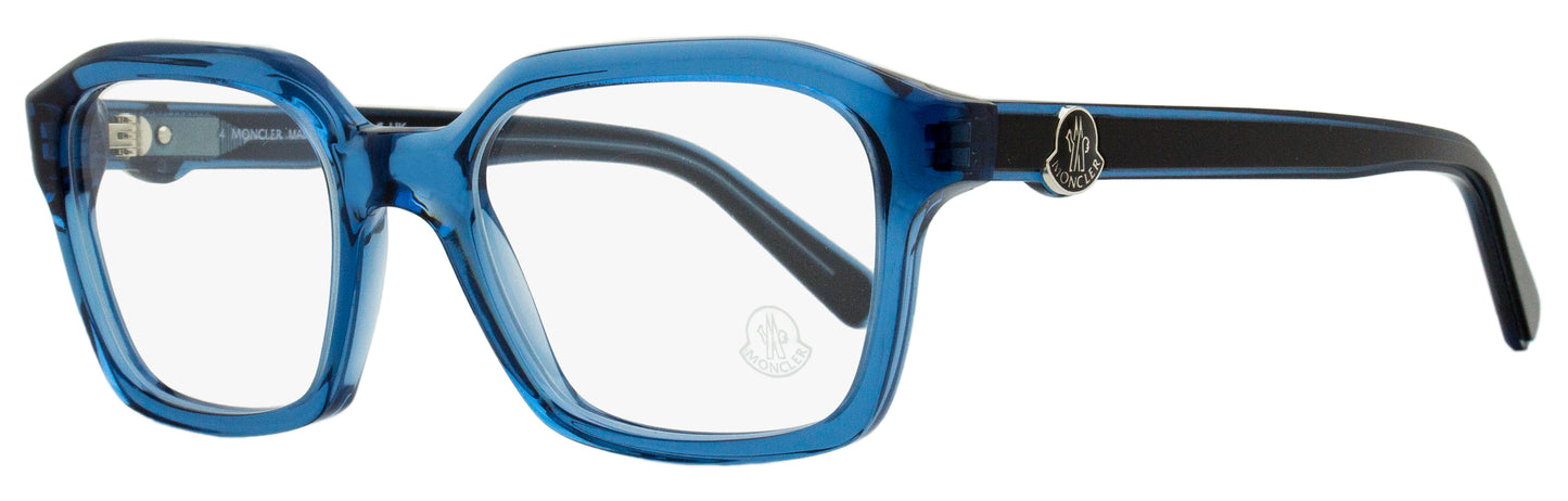 Moncler Rectangular Eyeglasses ML5181 090 Blue/Black 52mm