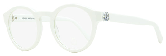 Moncler Oval Eyeglasses ML5189 021 White 49mm