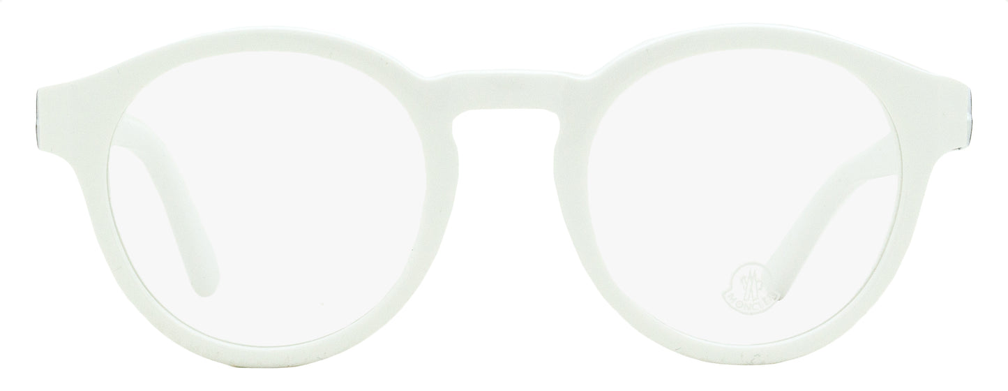 Moncler Oval Eyeglasses ML5189 021 White 49mm