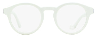 Moncler Oval Eyeglasses ML5189 021 White 49mm