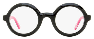 Moncler Round Eyeglasses ML5194 01A Black/Red 48mm