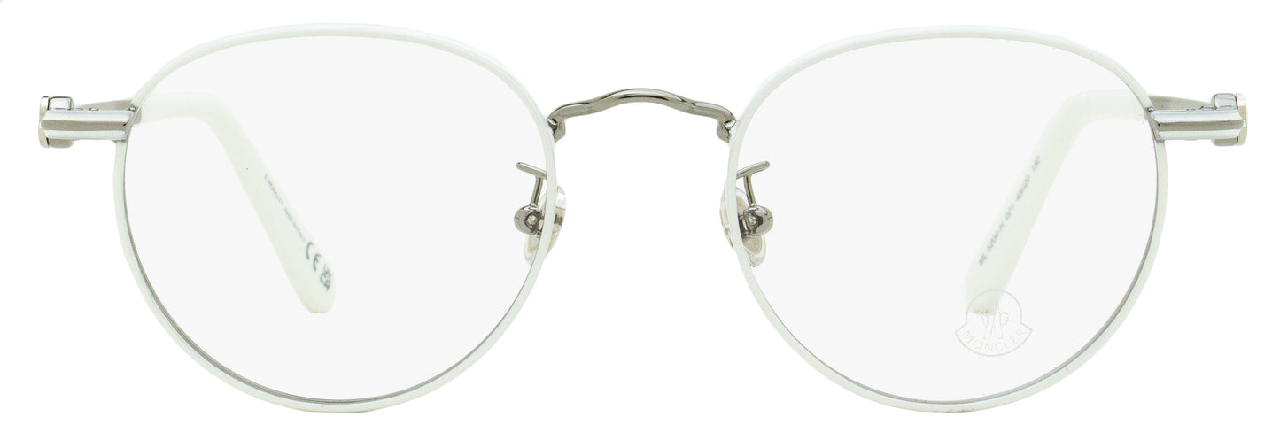 Moncler Oval Eyeglasses ML5204H 021 White 48mm