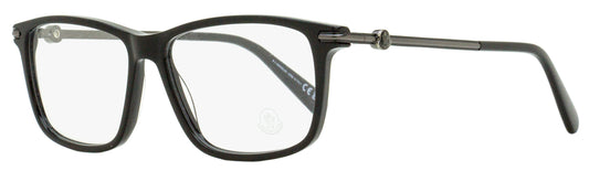 Moncler Rectangular Eyeglasses ML5205 001 Black/Gunmetal 54mm