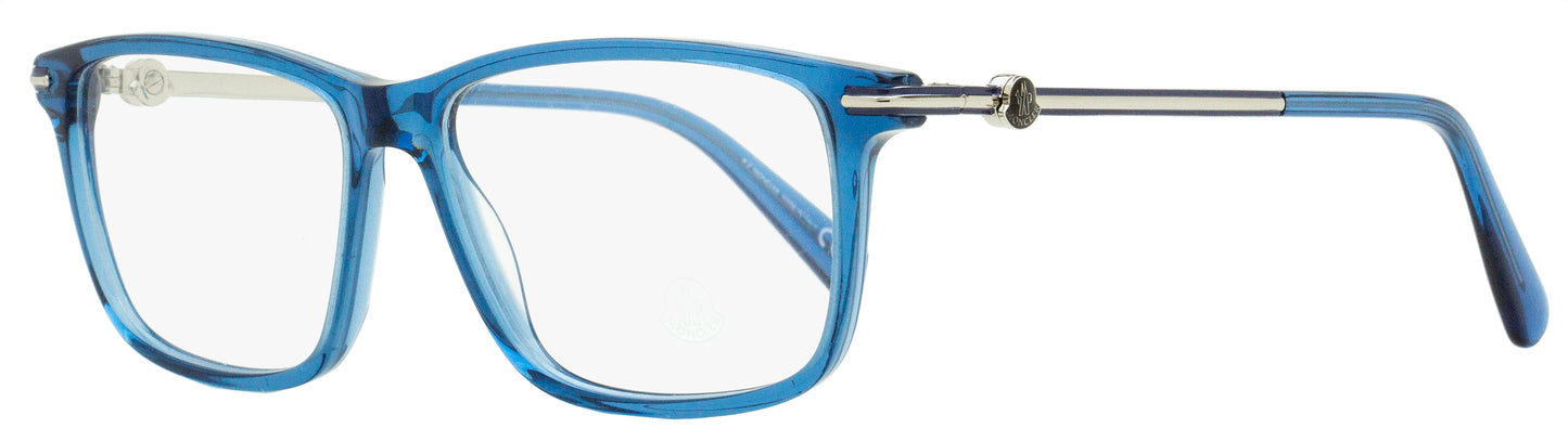 Moncler Rectangular Eyeglasses ML5205 090 Transparent Blue 54mm