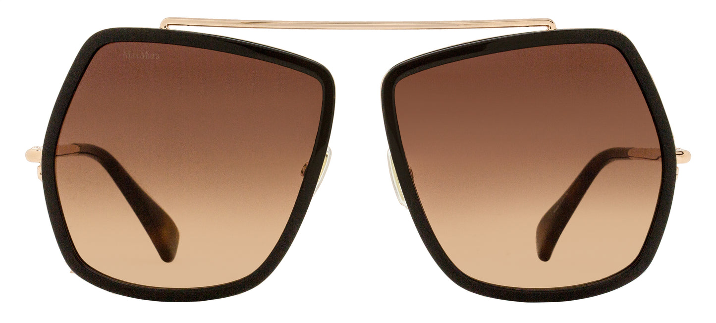 Max Mara Elsa4 Sunglasses MM0060 50F Gold/Brown 64mm