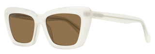 Max Mara Tapered Rectangular Sunglasses MM0171 25E Transparent Ivory 54mm
