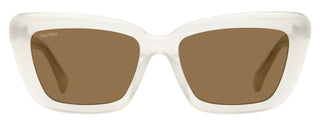 Max Mara Tapered Rectangular Sunglasses MM0171 25E Transparent Ivory 54mm