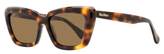 Max Mara Tapered Rectangular Sunglasses MM0171 52E Havana 54mm