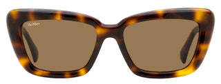 Max Mara Tapered Rectangular Sunglasses MM0171 52E Havana 54mm