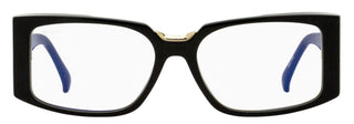 Max Mara Rectangular Blue Block Eyeglasses MM5157-B 001 Black/Gold 54mm