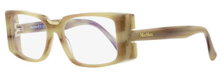 Max Mara Rectangular Blue Block Eyeglasses MM5157-B 060 Beige Horn 54mm