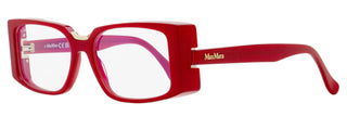 Max Mara Rectangular Blue Block Eyeglasses MM5157-B 066 Carmine Red 54mm
