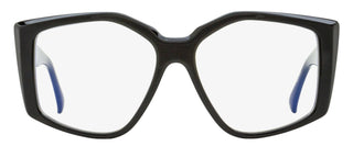 Max Mara Butterfly Blue Block Eyeglasses MM5162-B 001 Black 53mm