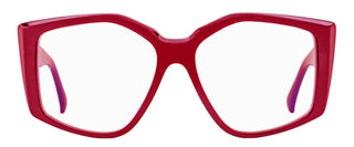 Max Mara Butterfly Blue Block Eyeglasses MM5162-B 066 Carmine Red 53mm
