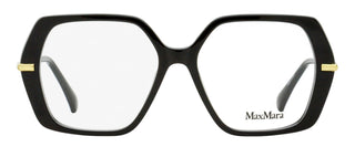 Max Mara Geometric Eyeglasses MM5175 001 Black/Gold 52mm