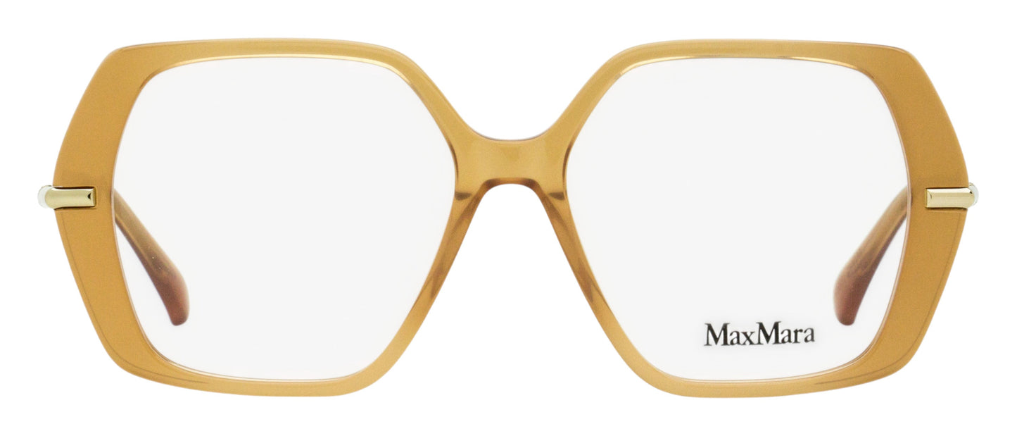 Max Mara Geometric Eyeglasses MM5175 045 Transparent Brown 52mm