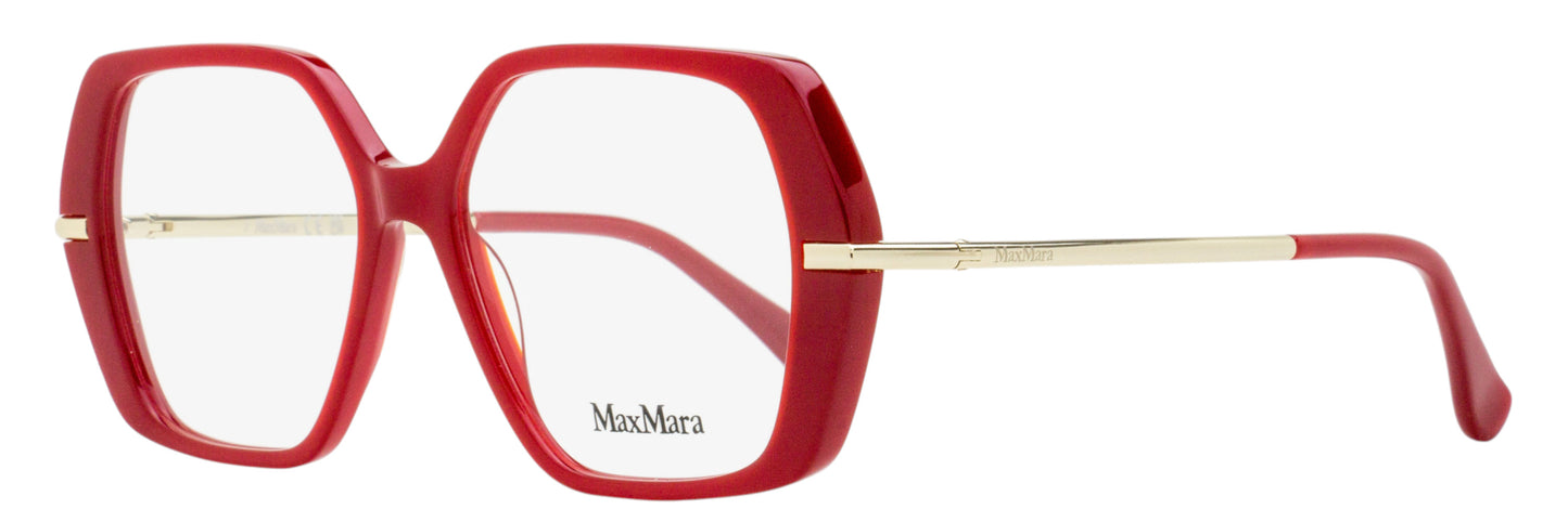 Max Mara Geometric Eyeglasses MM5175 066 Carmine Red 52mm