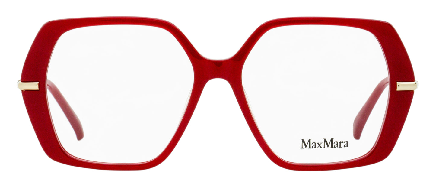 Max Mara Geometric Eyeglasses MM5175 066 Carmine Red 52mm