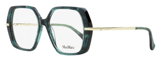 Max Mara Geometric Eyeglasses MM5175 098 Green Melange 52mm