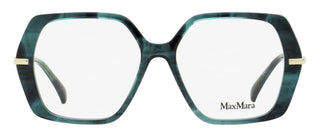 Max Mara Geometric Eyeglasses MM5175 098 Green Melange 52mm