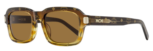 MCM Unisex Rectangular Sunglasses MW0030 47J Brown Amber Ombre 53mm