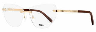 MCM Tapered Rimless Eyeglasses MW5031-H 032 Gold/Brown 58mm