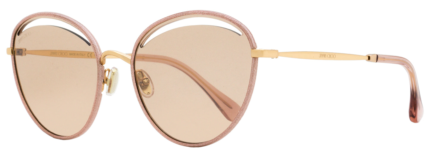 Jimmy Choo Cut-Out Sunglasses Malya/S KON2S Nude Glitter/Gold 59mm