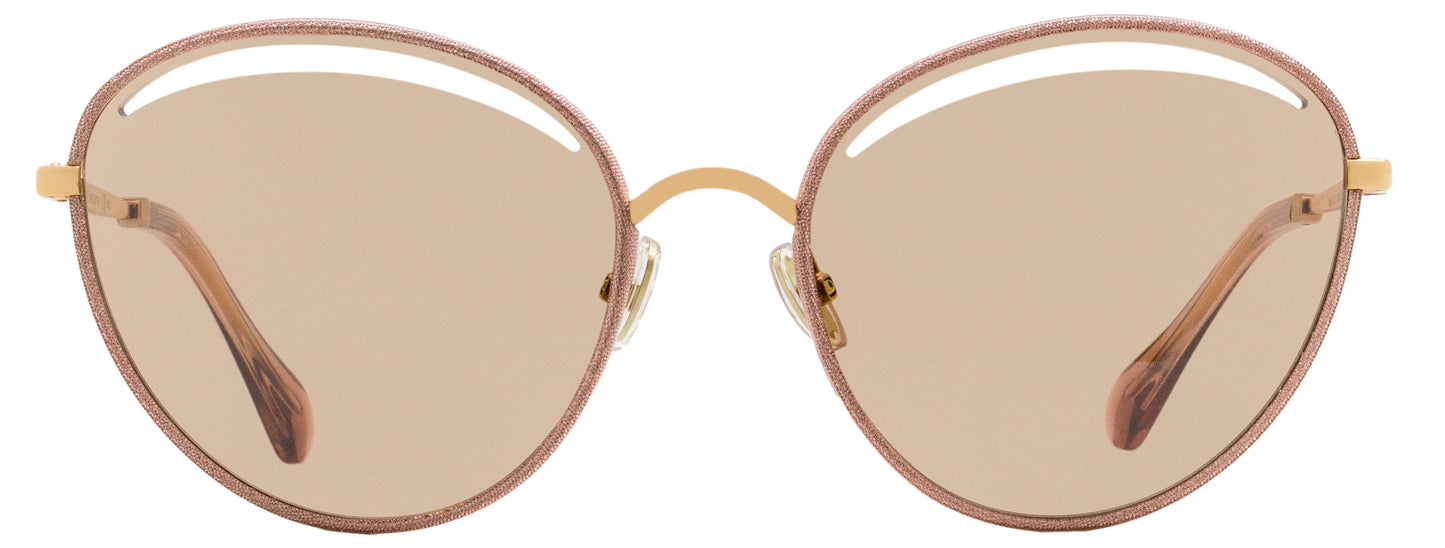 Jimmy Choo Cut-Out Sunglasses Malya/S KON2S Nude Glitter/Gold 59mm