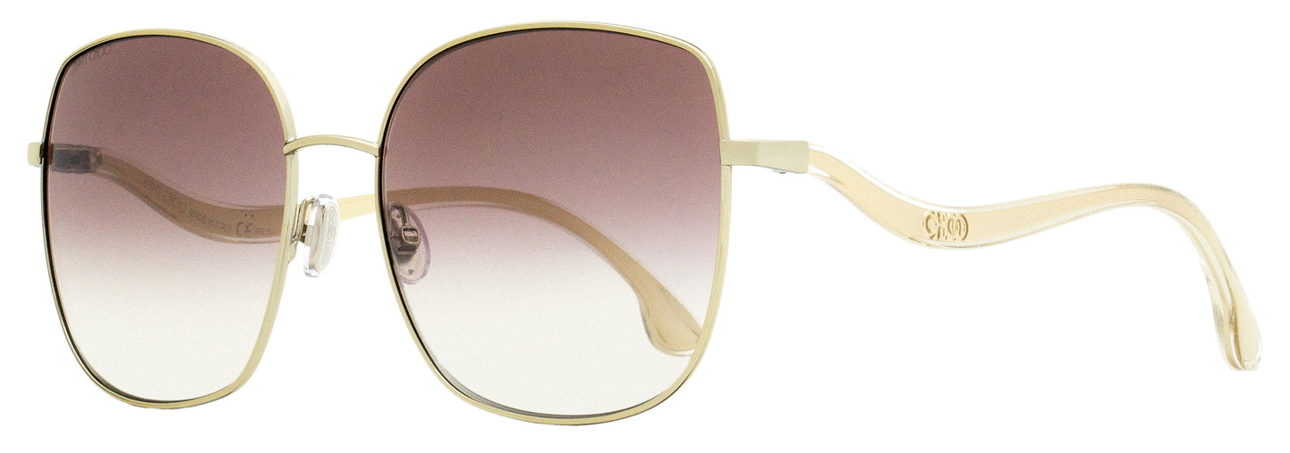 Jimmy Choo Square Mamie Sunglasses 3YGNQ Light Gold 60mm