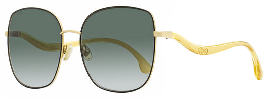 Jimmy Choo Square Mamie Sunglasses RHL9O Gold/Black 60mm