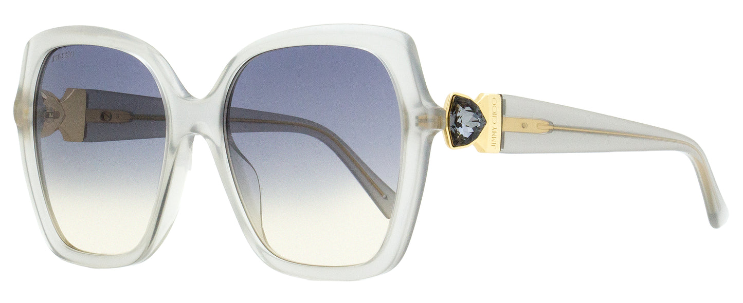 Jimmy Choo Square Manon /G Sunglasses KB7FF Transparent Gray 57mm