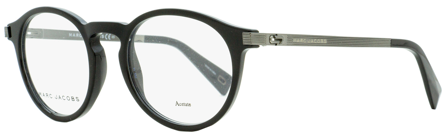 Marc Jacobs Oval Eyeglasses Marc 244 807 Black/Gunmetal 50mm