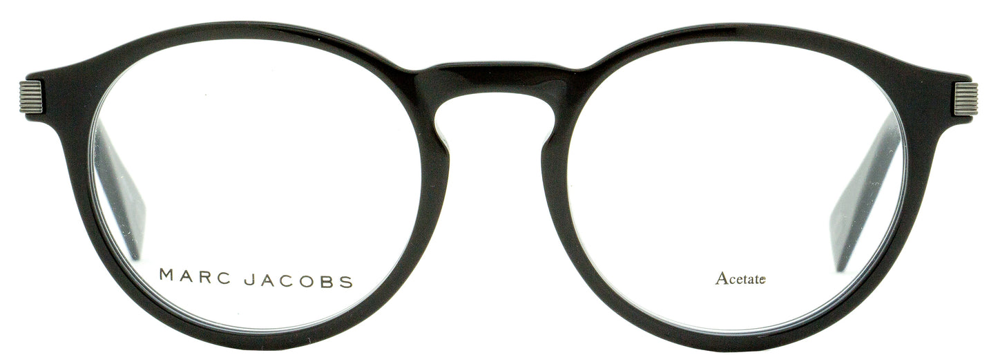 Marc Jacobs Oval Eyeglasses Marc 244 807 Black/Gunmetal 50mm