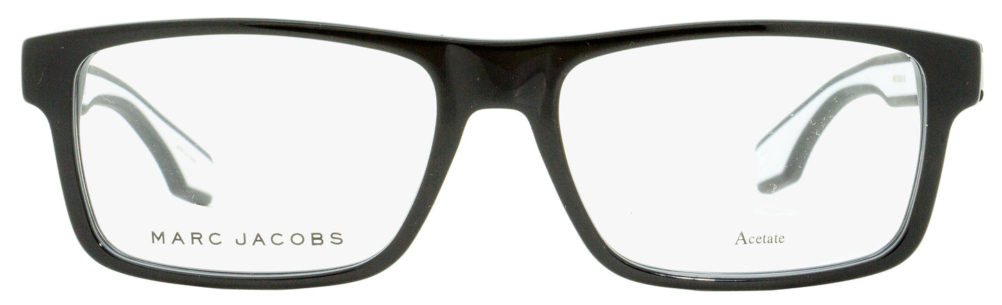 Marc Jacobs Rectangular Eyeglasses Marc 290 80S Black/White 55mm