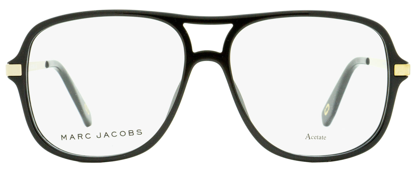 Marc Jacobs Square Eyeglasses Marc 390 807 Black/Gold 57mm