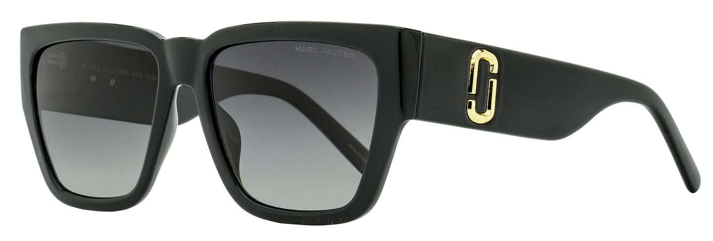 Marc Jacobs Square Logo Polarized Sunglasses Marc 646/S 08AWJ Black 57mm