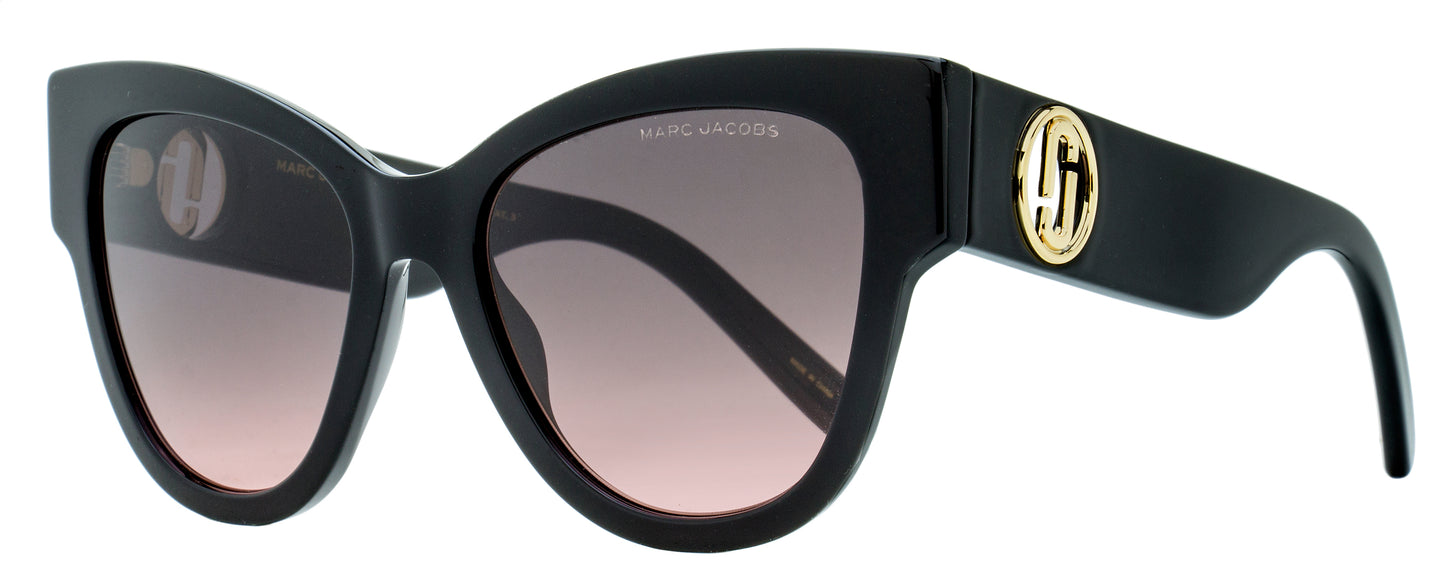 Marc Jacobs Double J Logo Sunglasses Marc 697/S 807FF Black 53mm