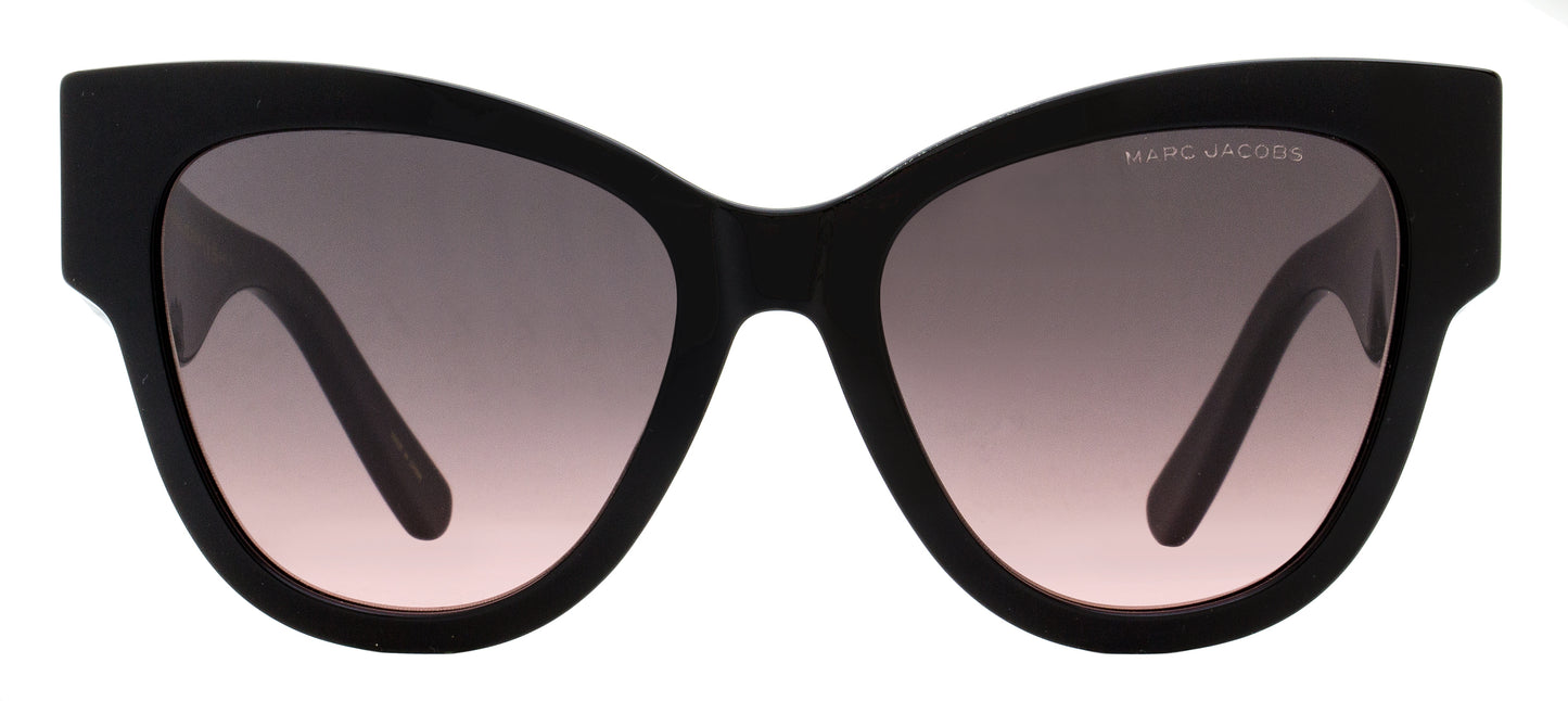 Marc Jacobs Double J Logo Sunglasses Marc 697/S 807FF Black 53mm