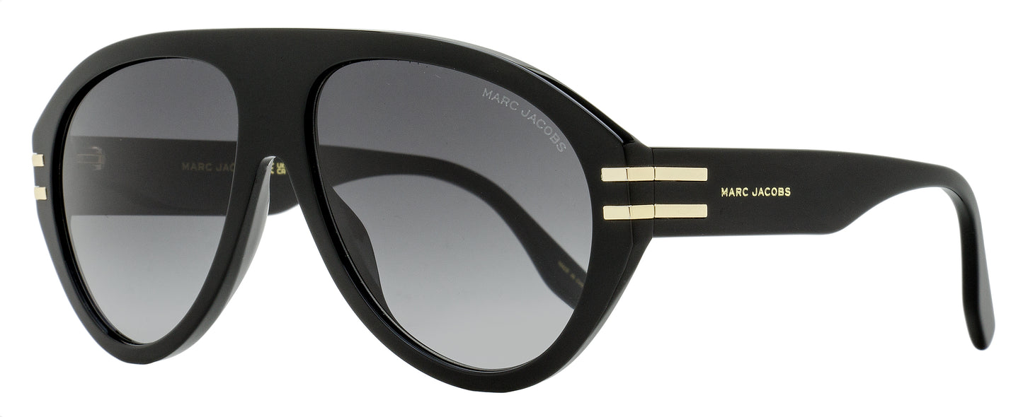 Marc Jacobs Bold Pilot Sunglasses Marc 747S 8079O Black 58mm