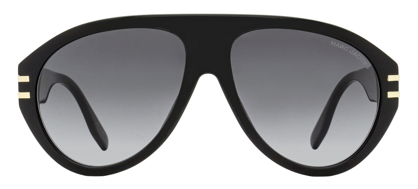 Marc Jacobs Bold Pilot Sunglasses Marc 747S 8079O Black 58mm