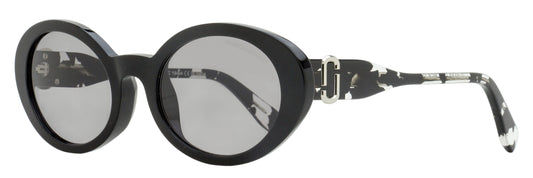 Marc Jacobs Large Oval Sunglasses Marc 792/F/S WR7IR Black/Gray Havana 53mm