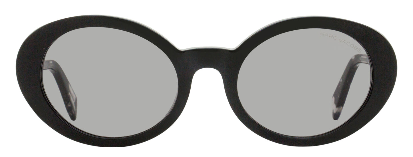 Marc Jacobs Large Oval Sunglasses Marc 792/F/S WR7IR Black/Gray Havana 53mm