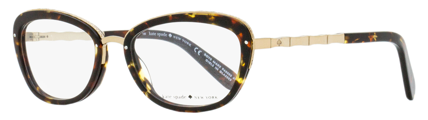 Kate Spade Oval Eyeglasses Maribeth CU8 Tortoise/Gold 52mm