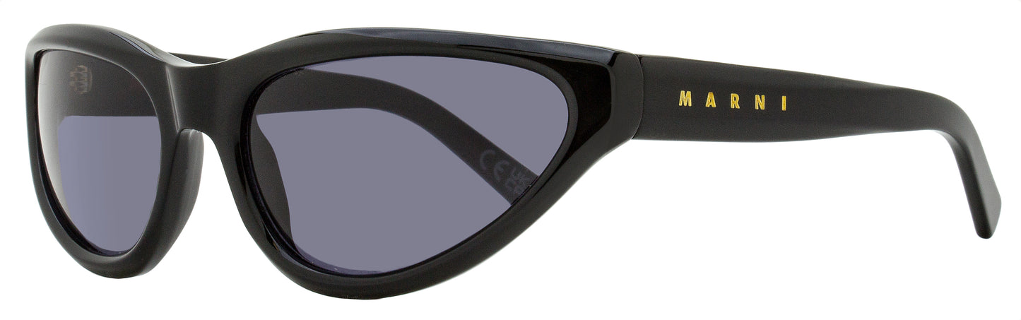 Marni Wrap-Around Sunglasses Mavericks FA7 Black 60mm