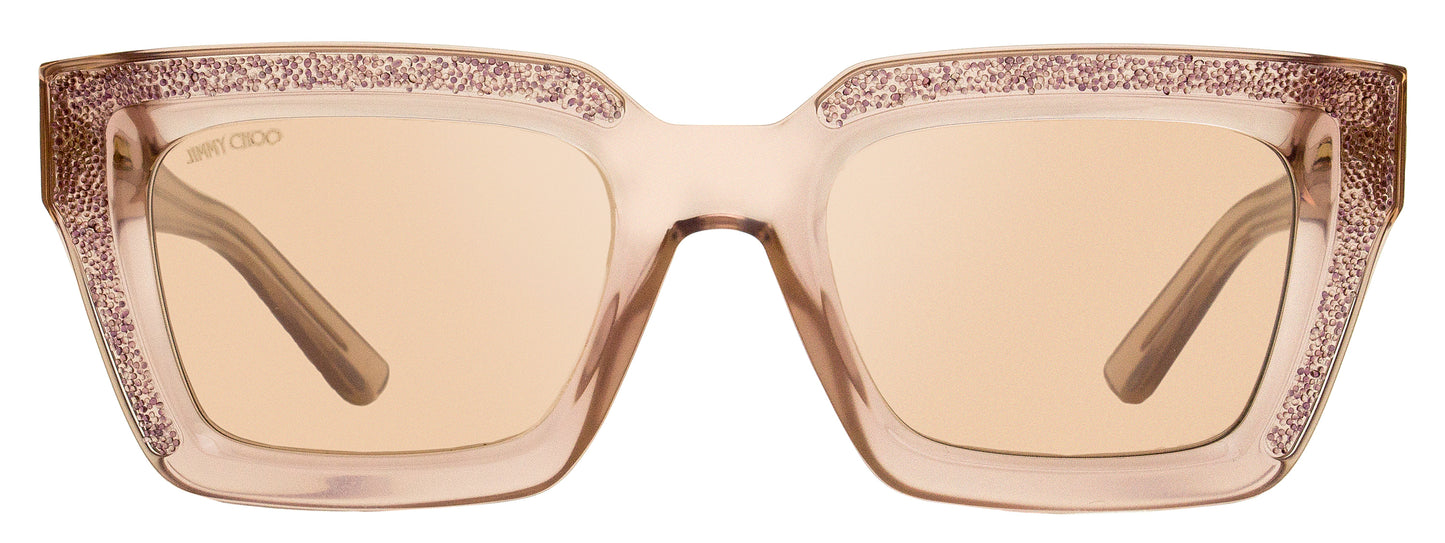 Jimmy Choo Rectangular Sunglasses Megs FWM2S Nude 51mm