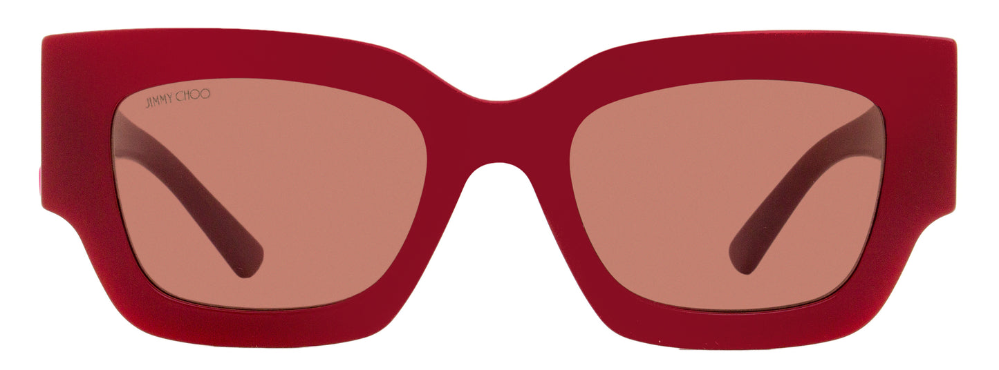 Jimmy Choo Rectangular Sunglasses Nena C9A4S Red/Pink 51mm