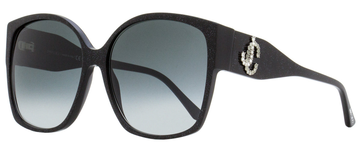 Jimmy Choo Square Noemi Sunglasses DXF9O Black Glitter 61mm  display picture 2
