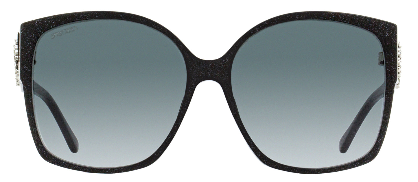 Jimmy Choo Square Noemi Sunglasses DXF9O Black Glitter 61mm